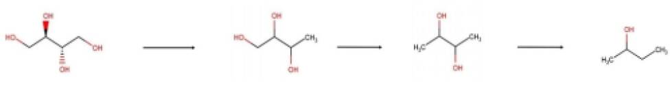 Erythritol reaction schemes